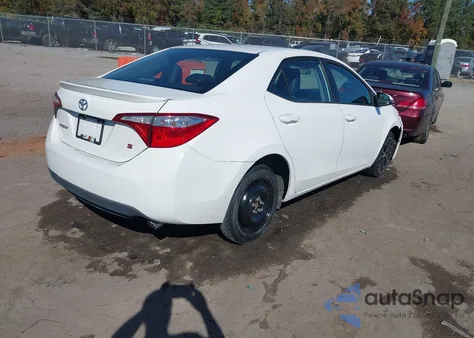 2016 Toyota Corolla S Plus из США, поврежденный, VIN 2T1BURHE8GC609581
